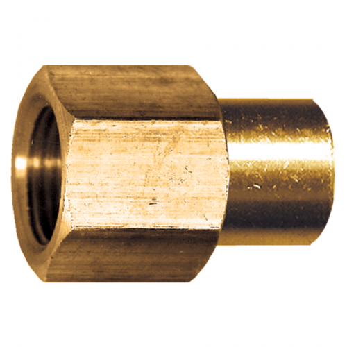 Fairview Brass Adptr;3/8 F.Flarex1/4 FPT Item #: FVF-30-6B | GarageAndFab.com