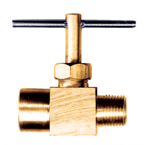 Fairview Needle Valve;1/8 MPTx1/8 FPT;Lead Free Brass Item #: FVF-LF-3120-A | GarageAndFab.com