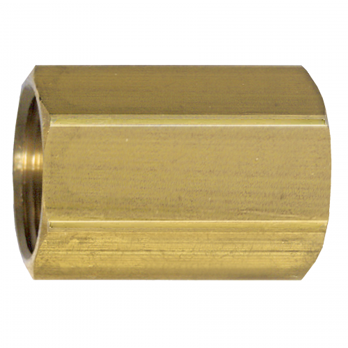 Fairview Brass Coupling;3/8F.SAE Item #: FVF-32-6 | GarageAndFab.com