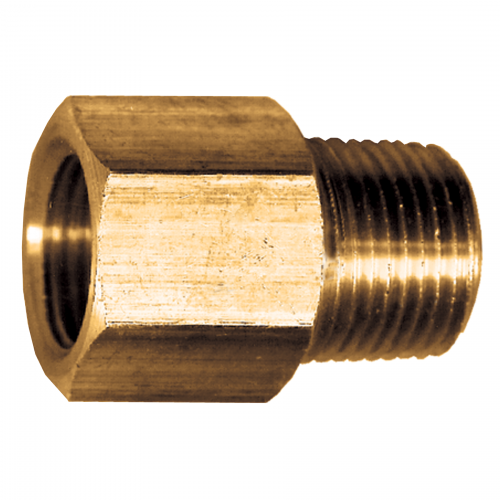 Fairview Brass Adptr;1/2F.SAEx1/2MPT Item #: FVF-33-8D | GarageAndFab.com