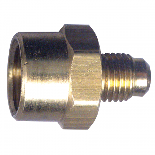 Fairview Brass Adptr;1/2F.SAEx3/8M.SAE Item #: FVF-35-86 | GarageAndFab.com