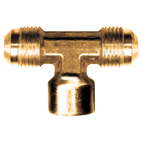Fairview Brass Tee;3/8M.SAEx3/8FPT Item #: FVF-36-6C | GarageAndFab.com