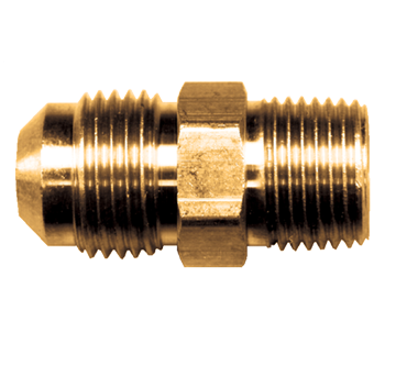 Fairview Brass Flare Adptr;1/4MJICx1/8MPT Item #: FVF-3748-4A | GarageAndFab.com