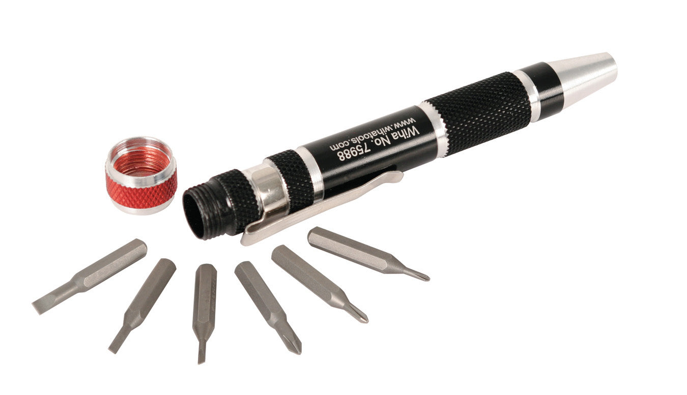 WIHA TOOLS 7 Piece Pocket Clip Microbit Set - WIH-75981 | GarageAndFab.com
