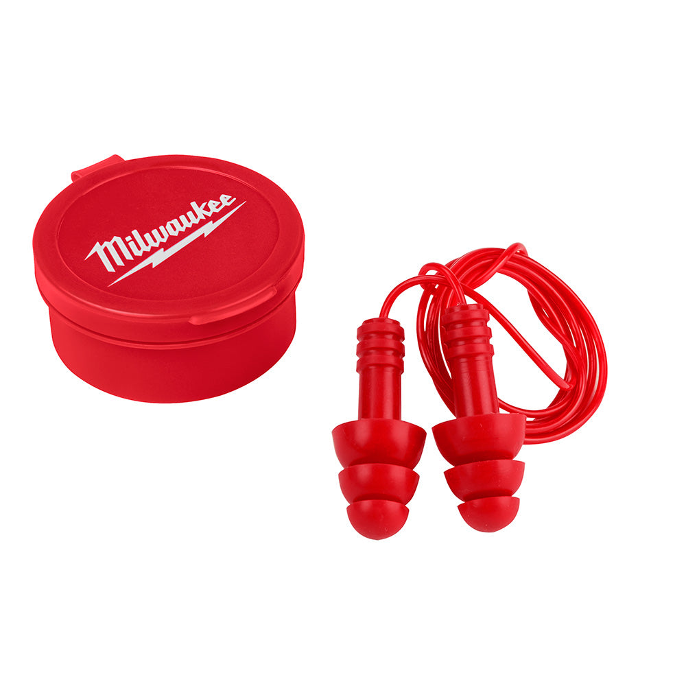 Milwaukee Electric Reusable Corded Ear Plugs, 3-Pack - MLW-48-73-3151 | MFVCanada.com