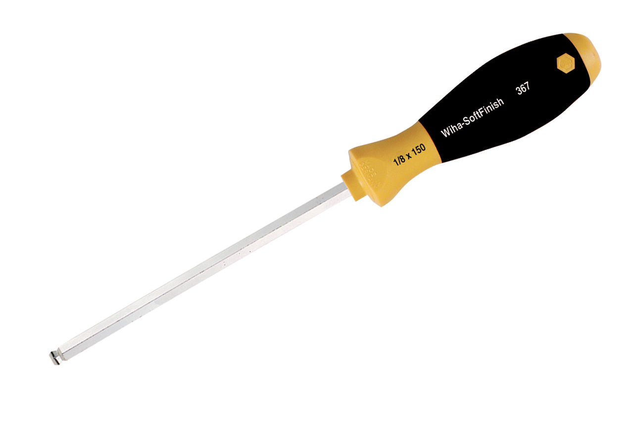 WIHA TOOLS Softfinish Magicring Ball End Screwdriver 3/16" - WIH-36734 | GarageAndFab.com