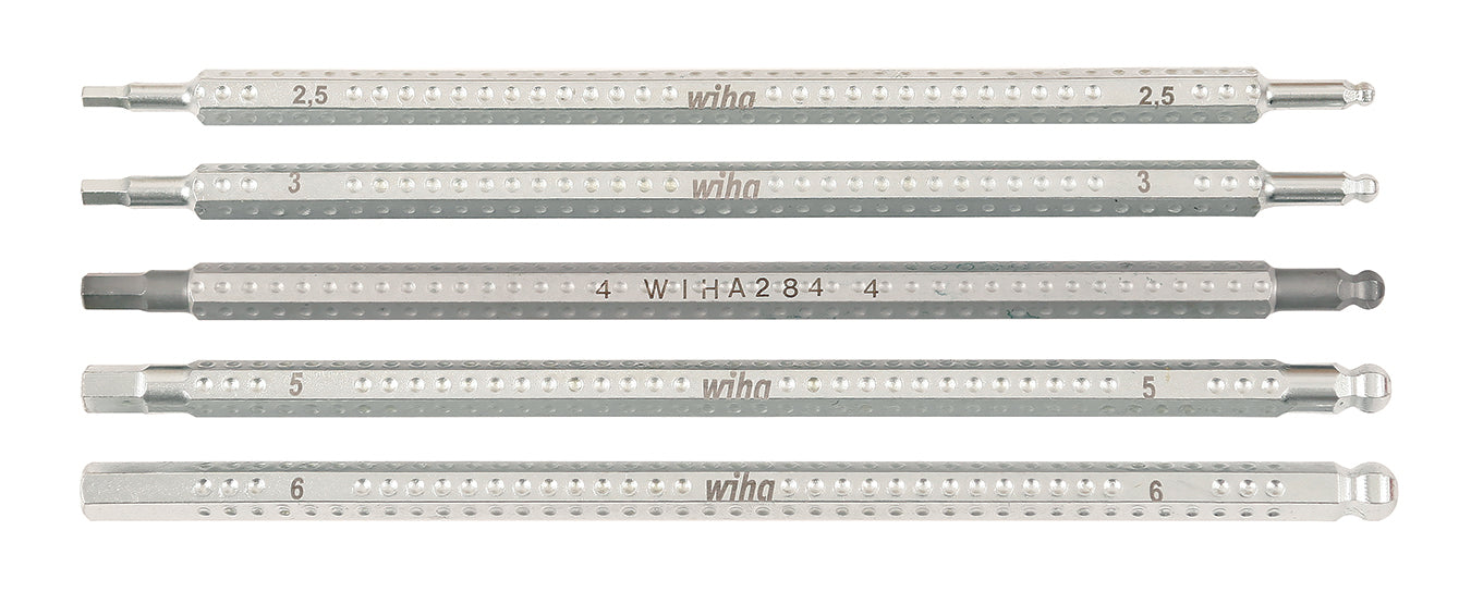 WIHA TOOLS 5 Piece Drive-Loc Vi Hex Blade Set - 28476 - WIH-28476 | GarageAndFab.com