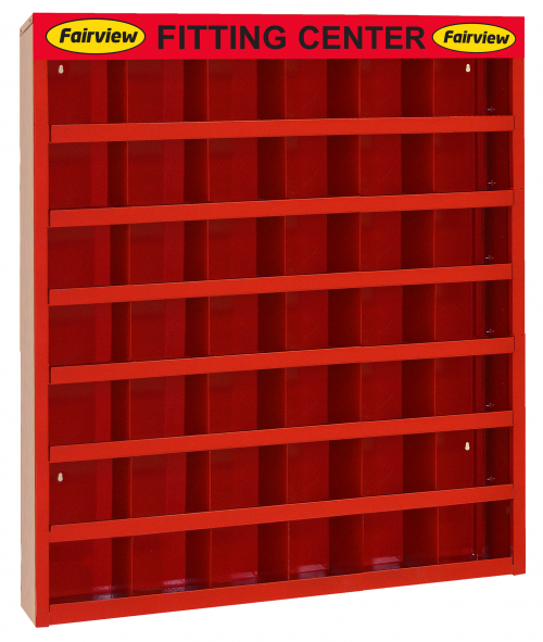 Fairview 42 Bin Display Cabinet Item #: FVF-42-CA | GarageAndFab.com