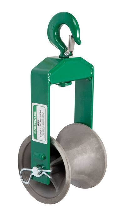 Greenlee Sheave-Cable 6" Hook (650) - GRE-650 | GarageAndFab.com