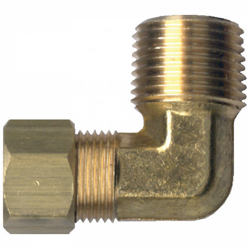 Fairview Comp 90Elb;3/8 Poly Tubex1/2 MPT Item #: FVF-469-6D | GarageAndFab.com
