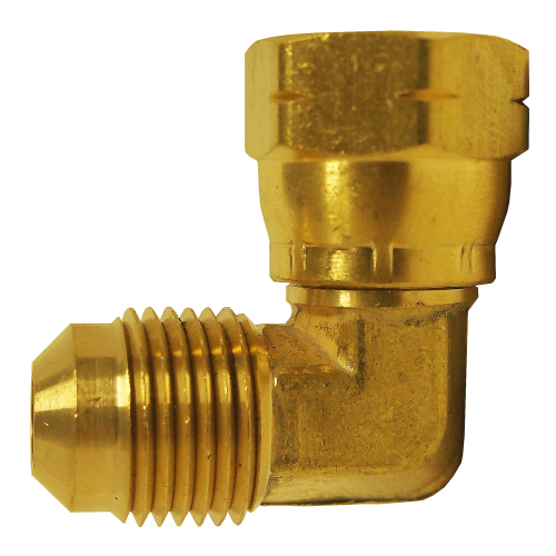 Fairview Brass 90 Elbow;1/4M.SAEx1/4F.SAE Item #: FVF-47-44 | GarageAndFab.com