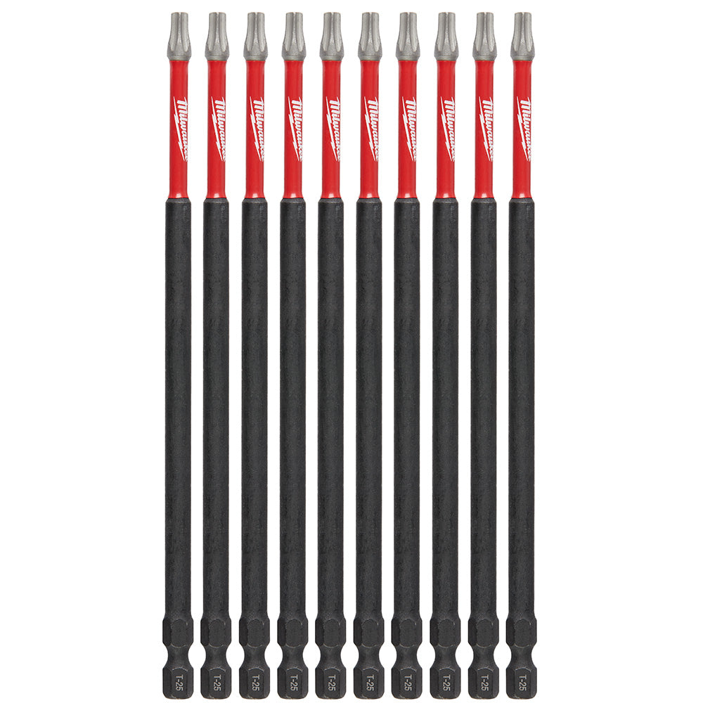 Milwaukee Electric 6" Power Bit T25 10Pk - MLW-48-32-4246 | MFVCanada.com