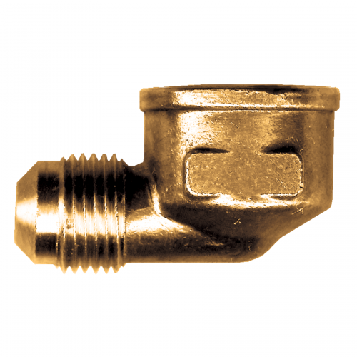 Fairview Brass 90 Elbow;3/8M.SAEx3/4FPT Item #: FVF-50-6E | GarageAndFab.com