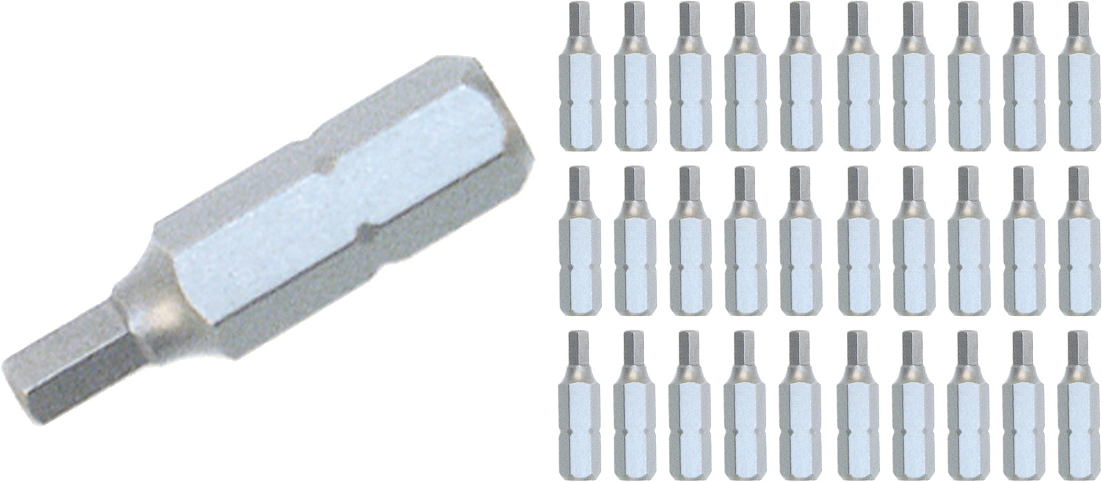 WIHA TOOLS Hex Contractor Insert Bit 2.0Mm X 25Mm - 30 Pack - WIH-72582 | GarageAndFab.com
