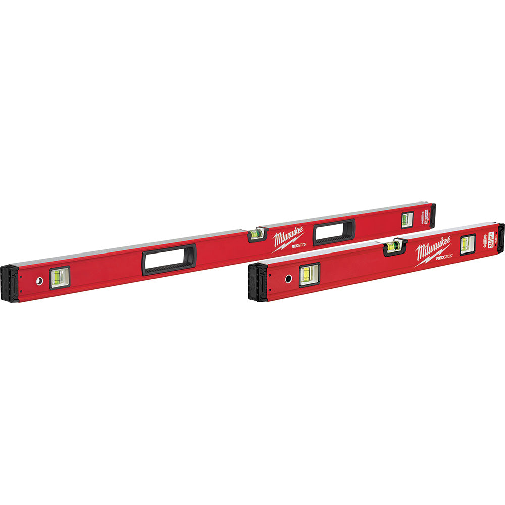 Milwaukee Electric 24"/48" Redstick Box Level Set - MLW-MLBXS48 | MFVCanada.com