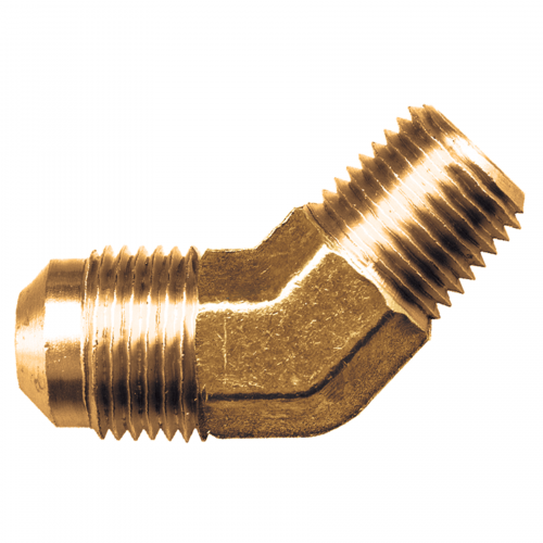 Fairview Brass Flare 45Elb;3/8MJICx1/4MPT Item #: FVF-3754-6B | GarageAndFab.com