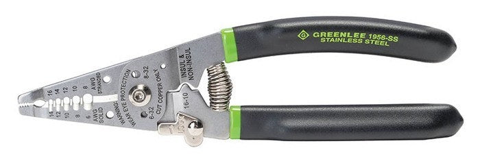 Greenlee Ss Wire Stripper Pro 6-14Awg -GRE-1956-SS | GarageAndFab.com