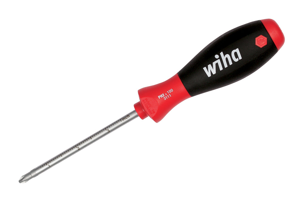 WIHA TOOLS Softfinish Measureup Phillips Screwdriver #2 X 100Mm - WIH-31137 | GarageAndFab.com
