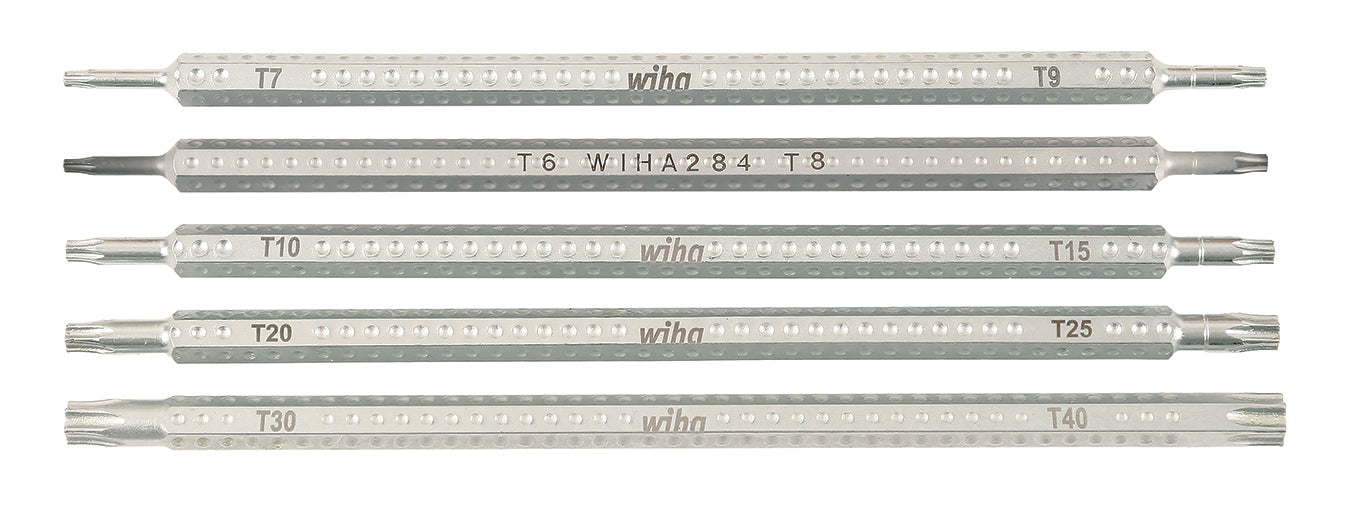 WIHA TOOLS 5 Piece Drive-Loc Vi Torx Blade Set - WIH-28485 | GarageAndFab.com
