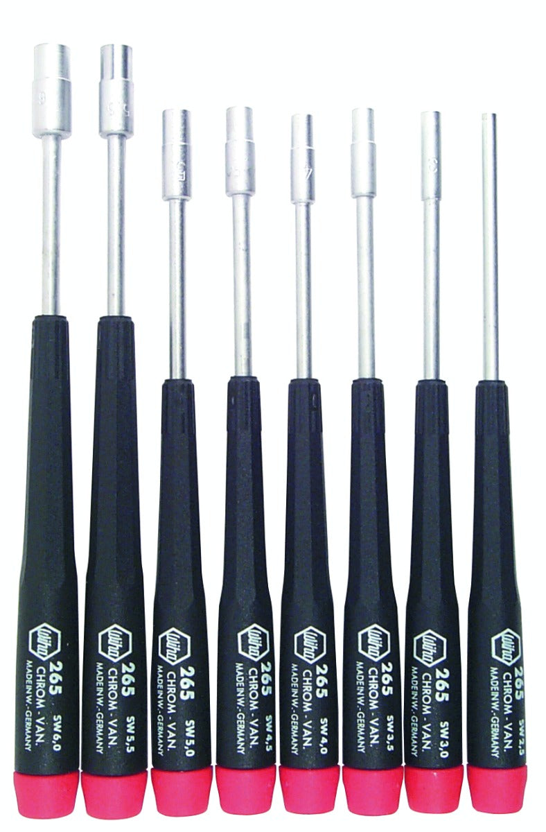 WIHA TOOLS 8 Piece Precision Nut Driver Set - Metricric - 26590 - WIH-26590 | GarageAndFab.com