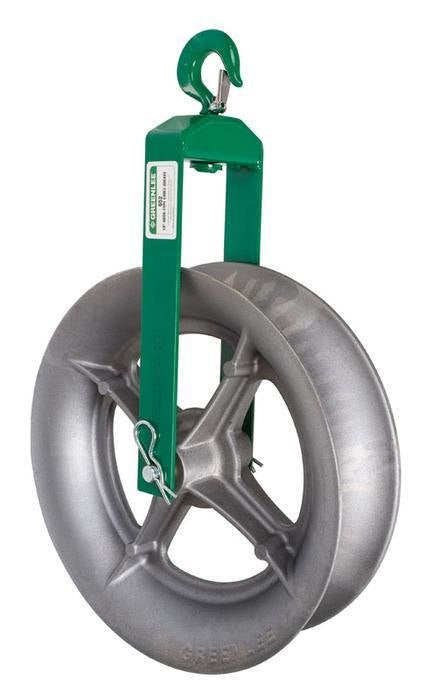Greenlee Sheave,Cable 18" Hook Typ(652) - GRE-652 | GarageAndFab.com