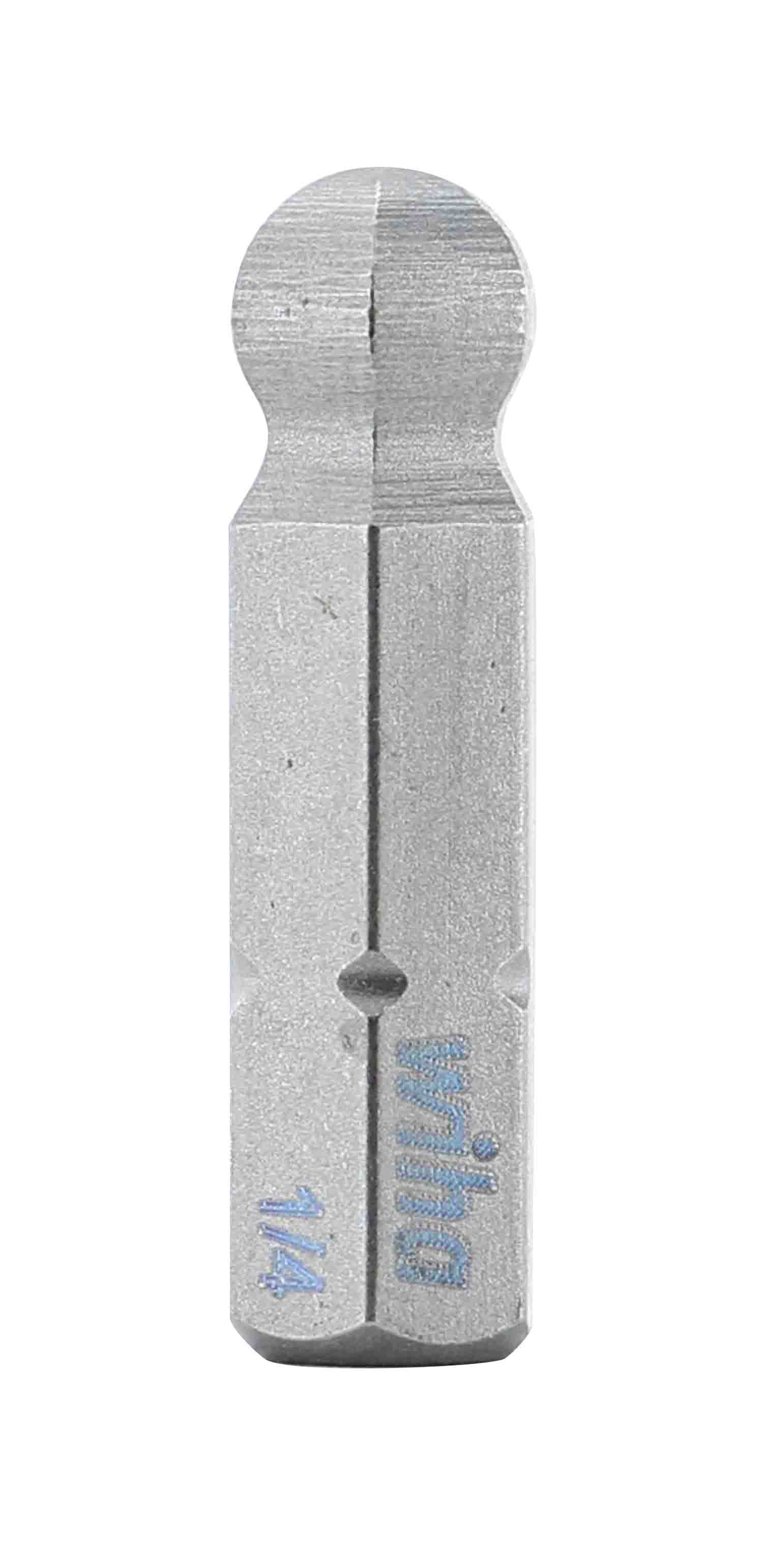 WIHA TOOLS Ball End Hex Insert Bit 1/4" X 25Mm - WIH-71708 | GarageAndFab.com