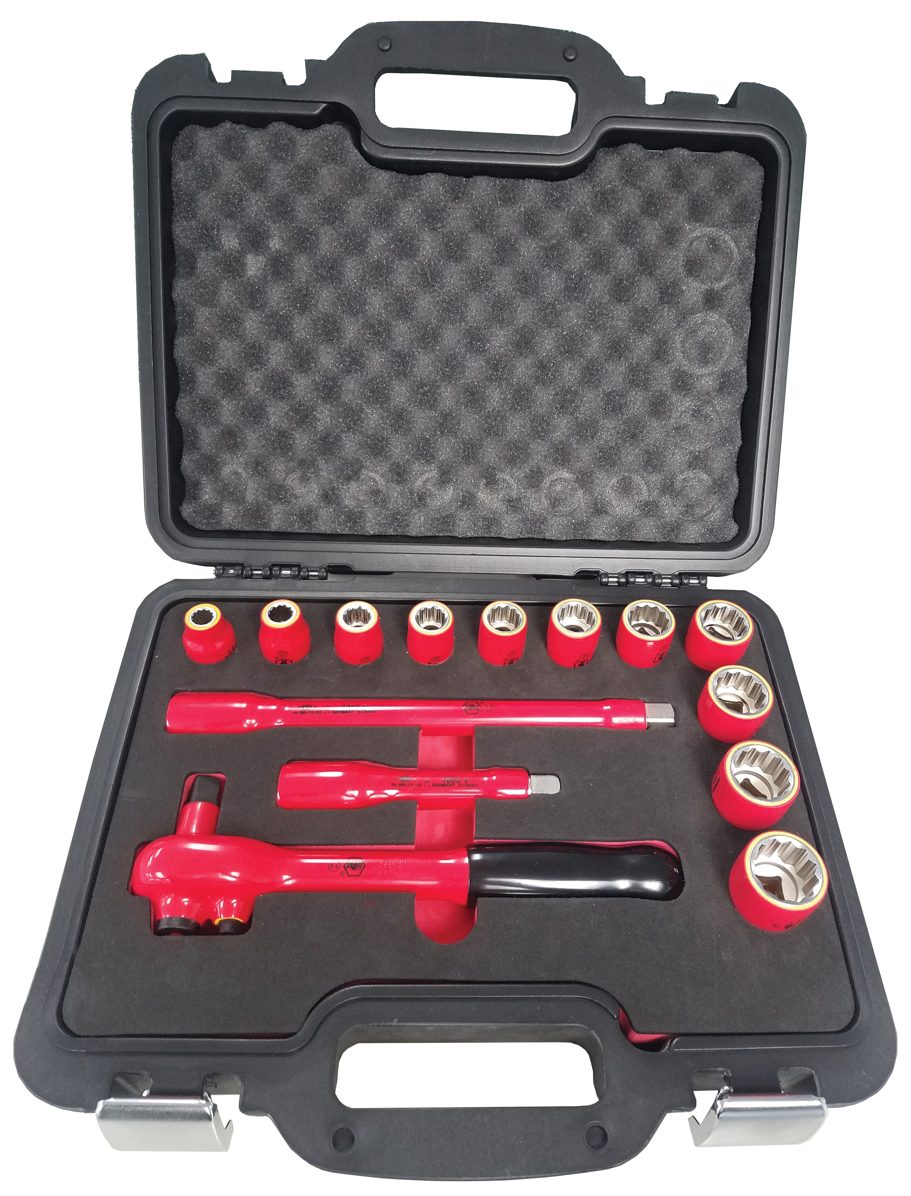 WIHA TOOLS 14 Piece Insulated Socket Set 1/2" Drive - Sae - WIH-31792 | GarageAndFab.com