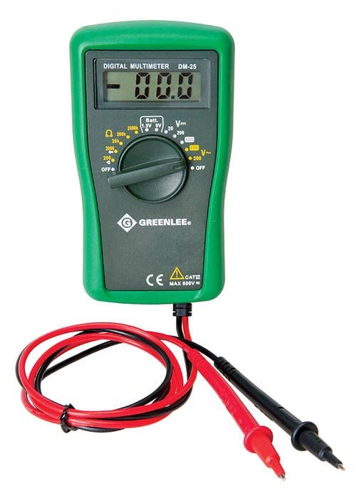 Greenlee Dmm, 600V Ac/Dc (Dm-25) - GRE-DM-25 | GarageAndFab.com