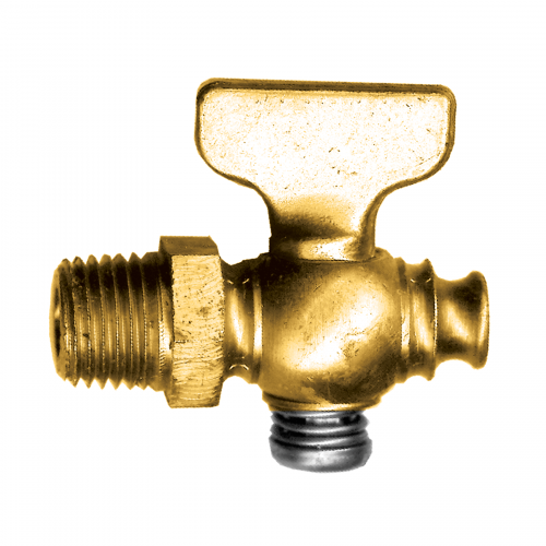 Fairview Shut-Off;Drain;1/4MPT;Hex/T Handle Item #: FVF-6125-B | GarageAndFab.com