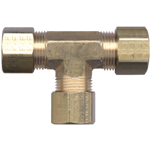 Fairview Brass Compression Tee;5/16 Item #: FVF-64-5 | GarageAndFab.com