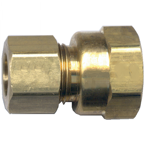 Fairview Brass Comp Adptr;3/8x1/4 FPT Item #: FVF-66-6B | GarageAndFab.com
