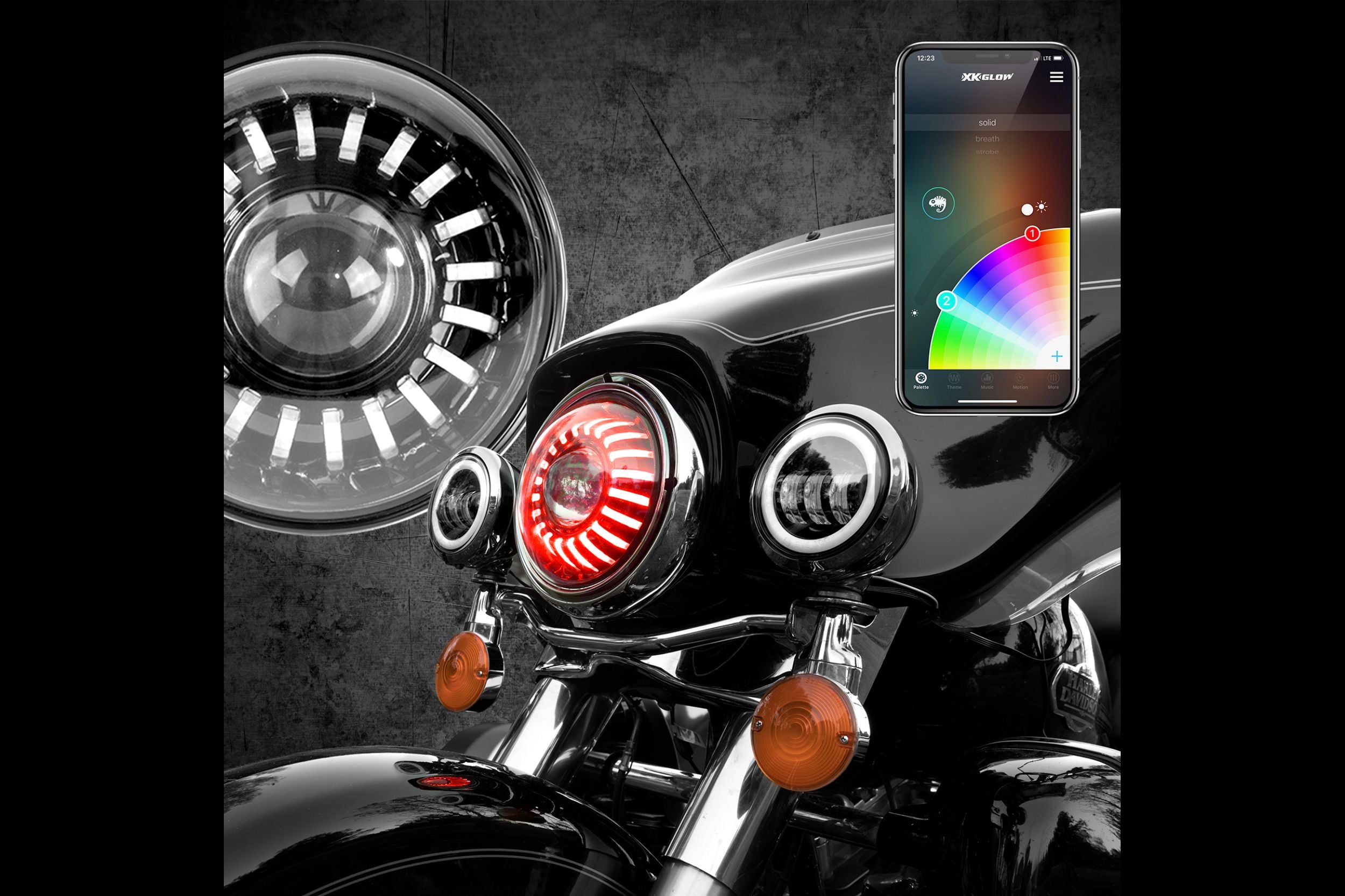 XK Glow XK-7IN-HD-NC | GarageAndFab.com