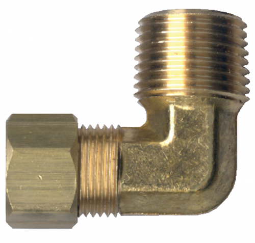 Fairview Brass Comp 90 Elbow;3/8x3/4 MPT Item #: FVF-69-6E | GarageAndFab.com