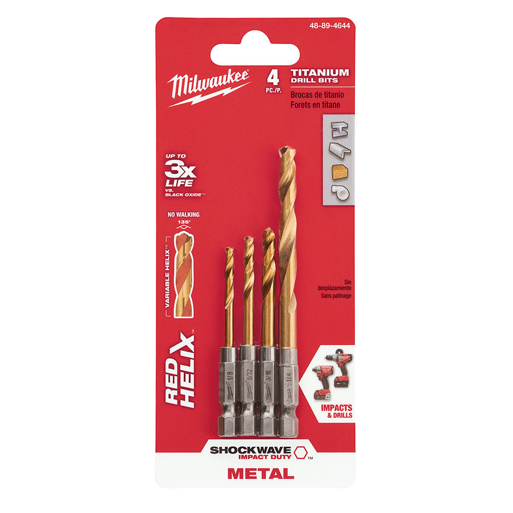 Milwaukee Electric 4Pc Shockwave Red Helix - MLW-48-89-4644 | MFVCanada.com