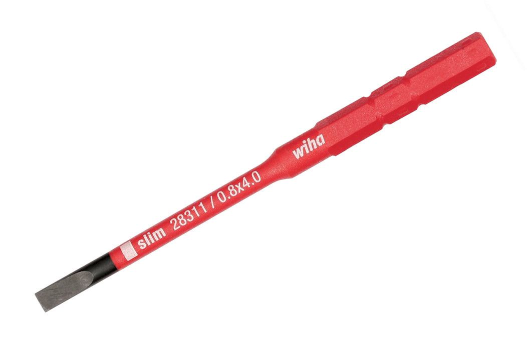 WIHA TOOLS Insulated Slimline Blade Slotted 2.5Mm - WIH-28307 | GarageAndFab.com