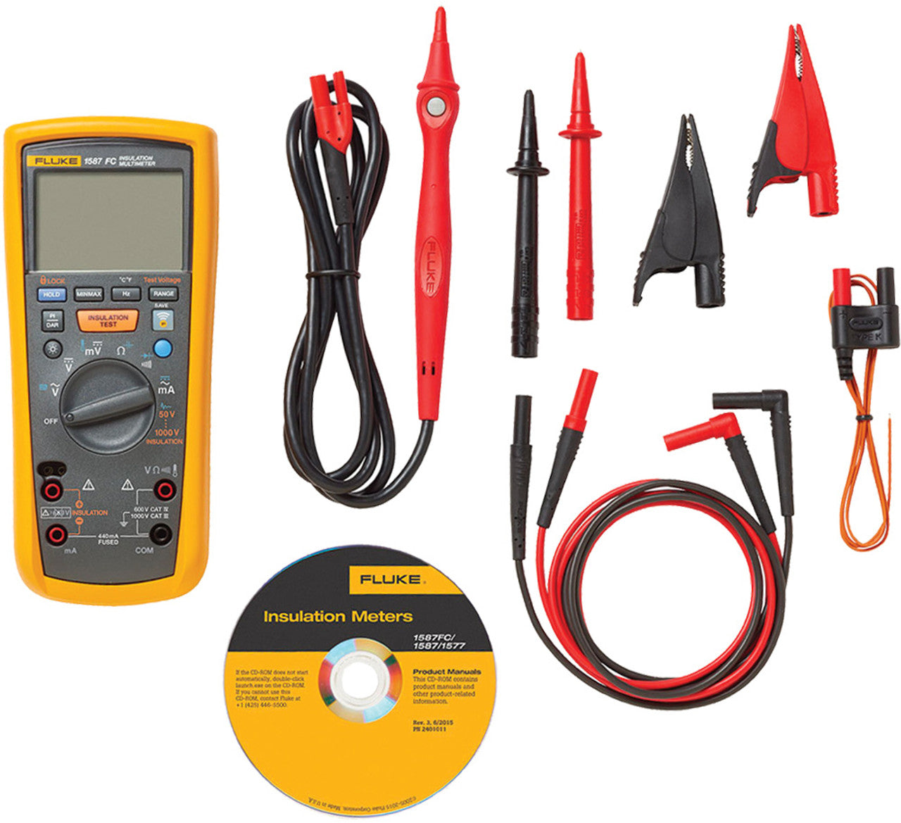 Fluke 1587FC 2-In-1 Insulation Meter For Hybrid -FLU-4691215 | GarageAndFab.com