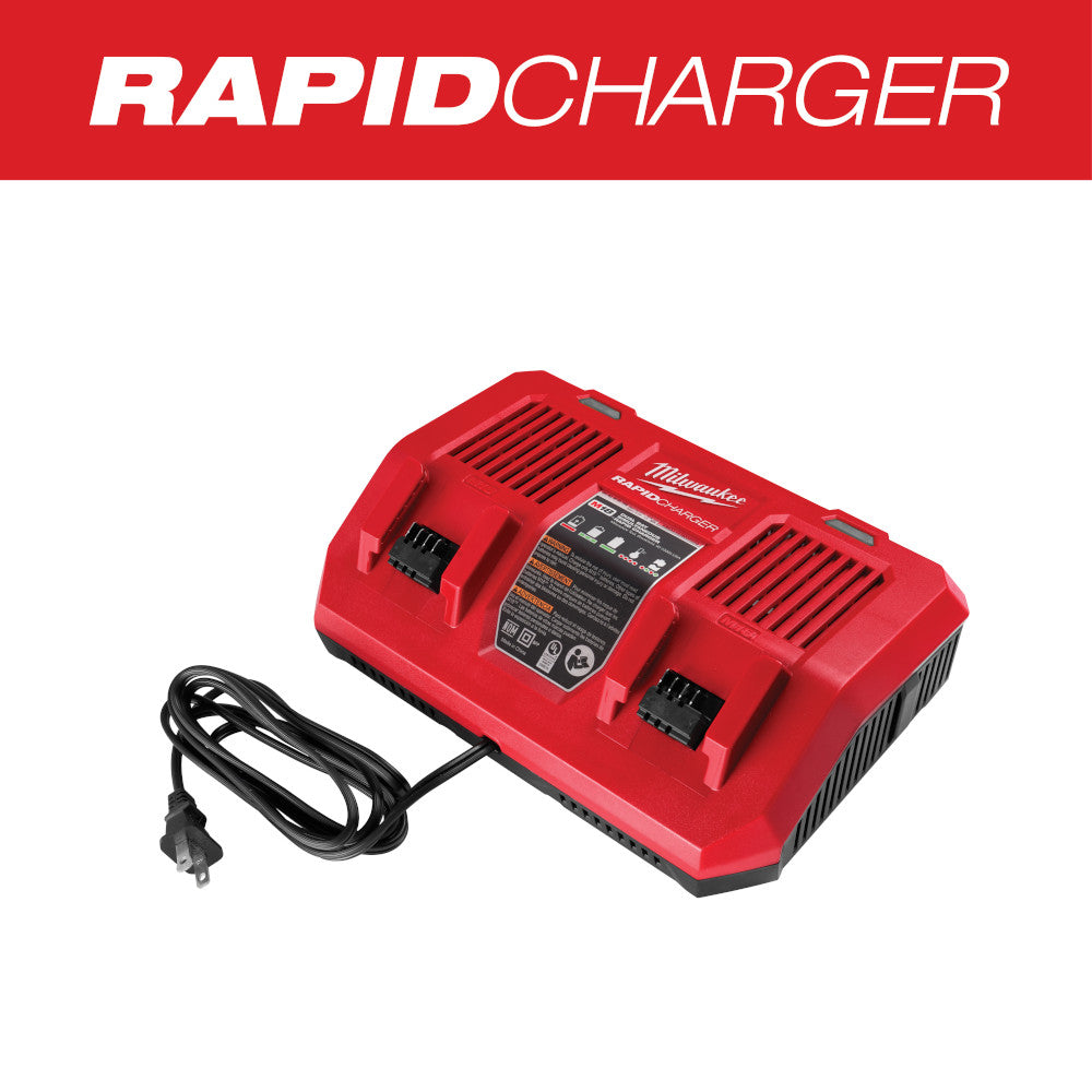 Milwaukee Electric M18 Dual Bay Rapid Charger - MLW-48-59-1802 | MFVCanada.com