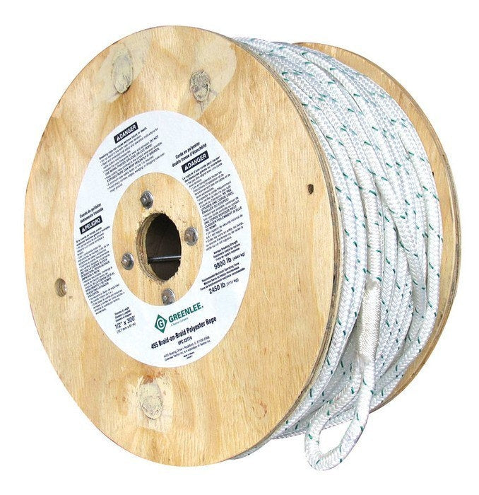 Greenlee Ropene,Poly Braid/Braid(1/2X300) - GRE-455 | GarageAndFab.com