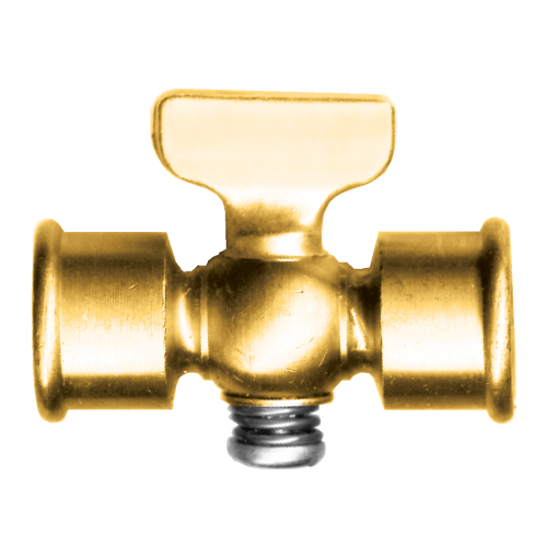 Fairview Shut-Off;1/4 FPT;Round/T Handle Item #: FVF-7103-B | GarageAndFab.com