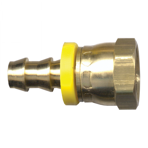 Fairview Grip Hose Barb;1/2x1/2 FSP Ball Item #: FVF-731-8D | GarageAndFab.com