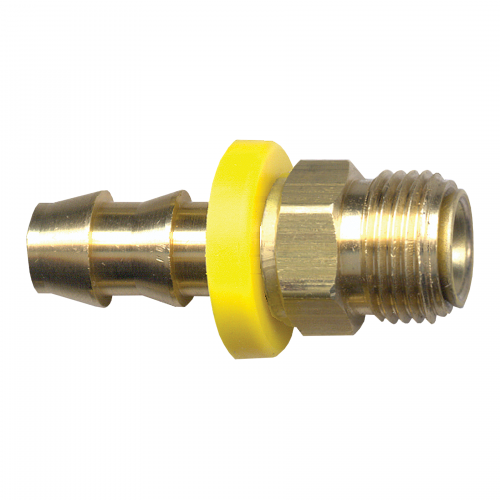 Fairview Grip Hose Barb;3/8x3/8 M.Inv Flare Item #: FVF-735-66 | GarageAndFab.com