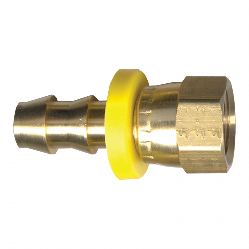 Fairview Grip Hose Barb;1/4x1/4F.JIC Item #: FVF-738-44 | GarageAndFab.com