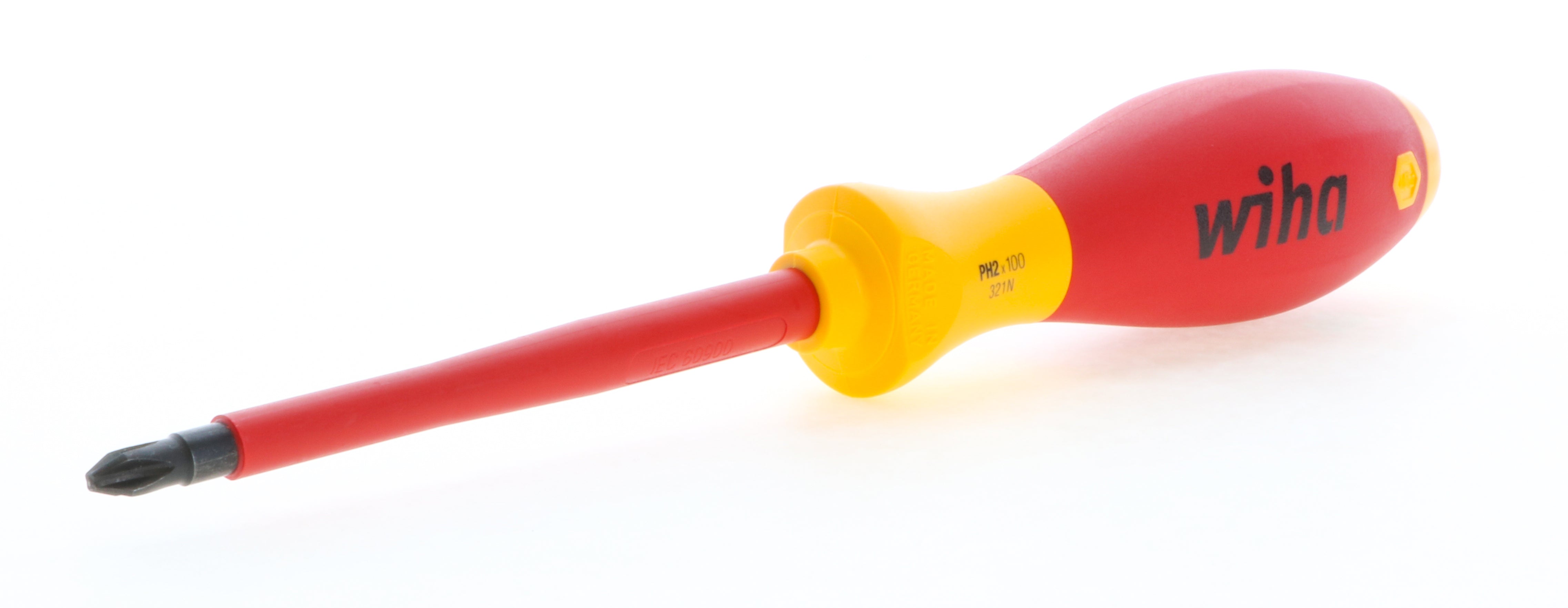 WIHA TOOLS Insulated Phillips Screwdriver 2 X 100Mm - WIH-92035 | GarageAndFab.com
