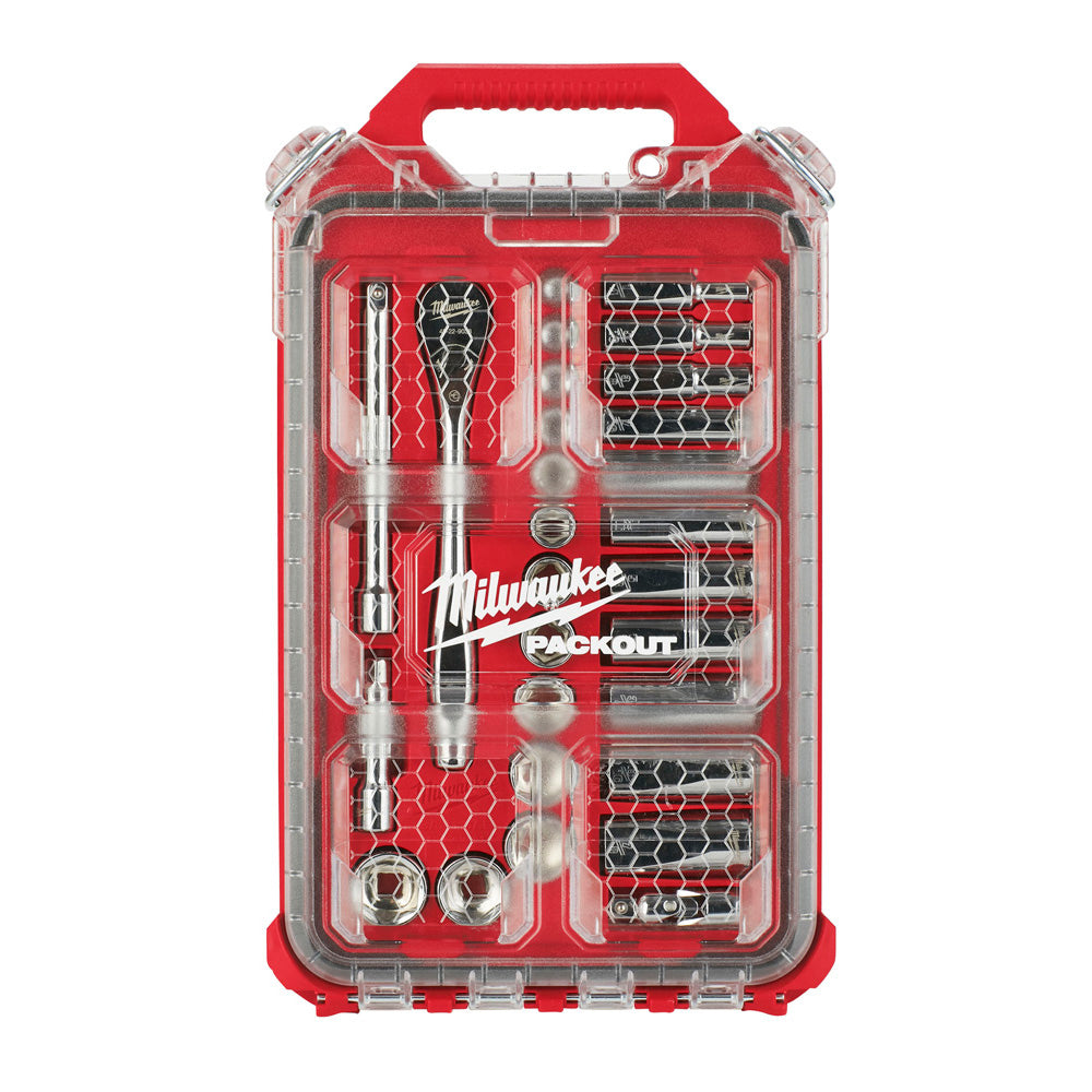 Milwaukee Electric 3/8" - 28Pc Rtcht/Socket Set In Pkout - MLW-48-22-9481 | MFVCanada.com
