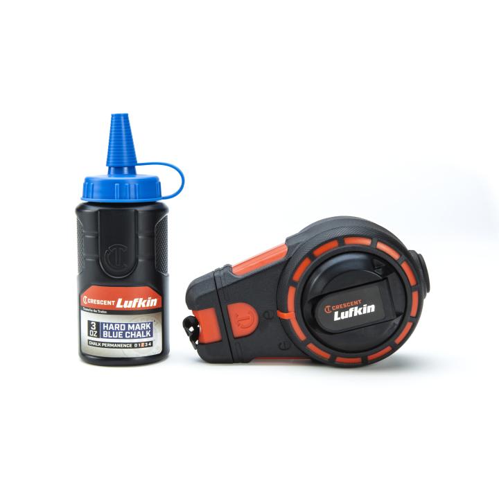 Lufkin Reel,100',Blue Advanced Blend Chalk,3Oz - LUF-CL100BA | GarageAndFab.com