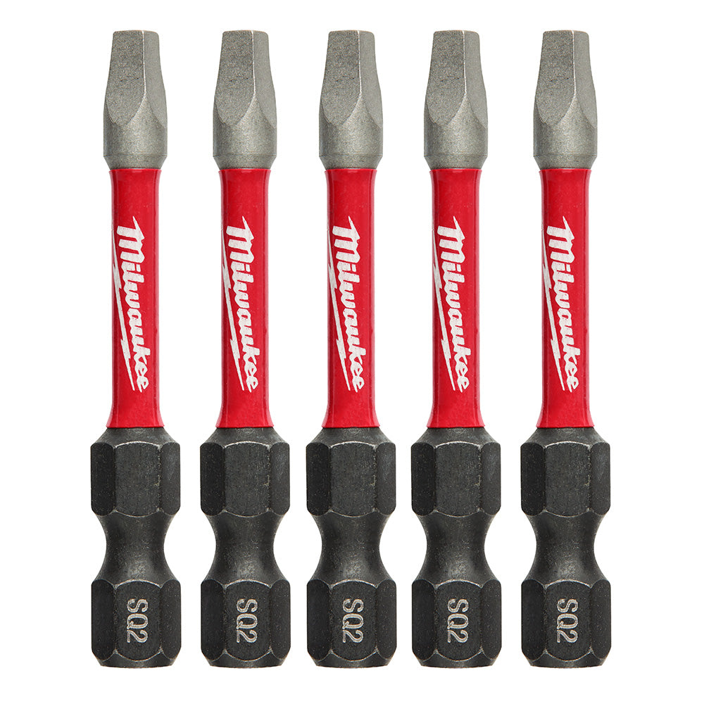 Milwaukee Electric 5Pk Sq Recess #2 2" Pwrench Bit - MLW-48-32-4606 | MFVCanada.com