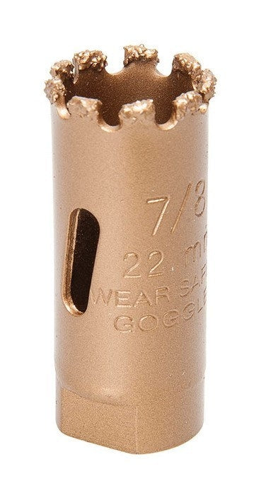 Greenlee Holesaw-7/8" Pkgd.Carbide Grit - GRE-725-7/8 | GarageAndFab.com