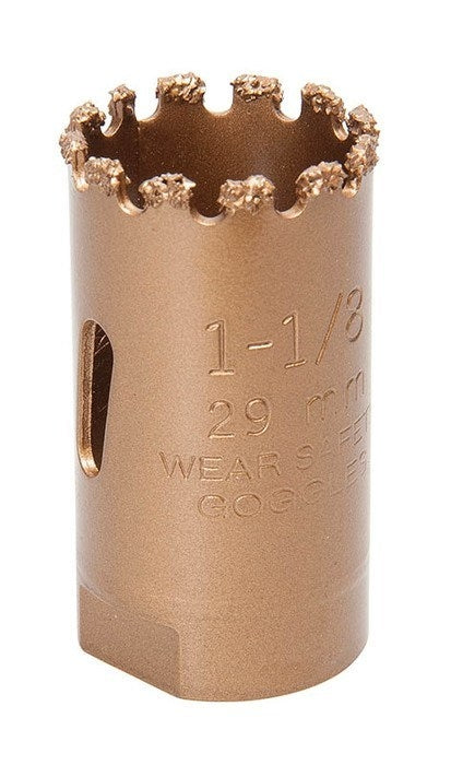 Greenlee Holesaw-1-1/8" Carbide Grit - GRE-725-1-1/8 | GarageAndFab.com