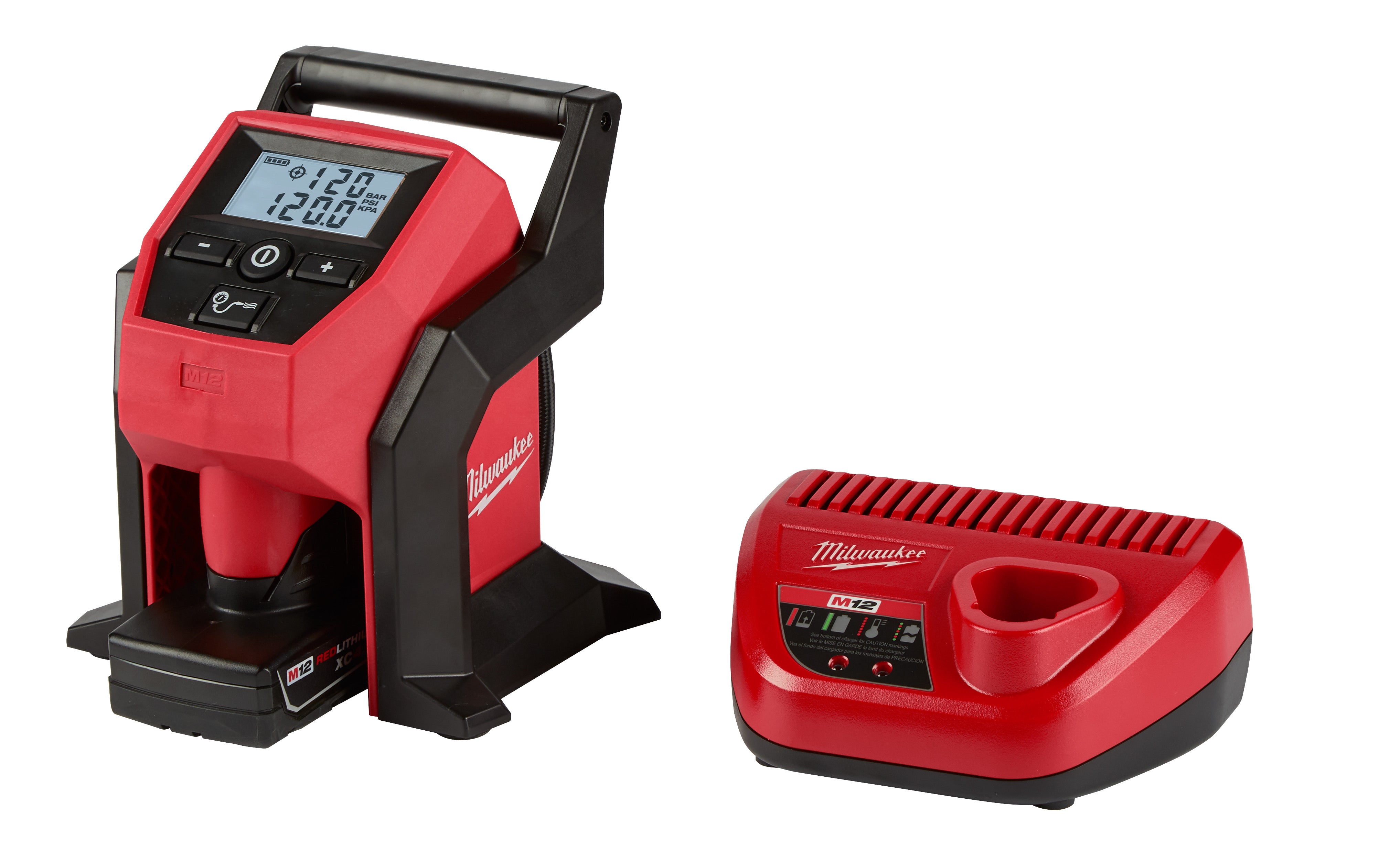 Milwaukee Electric 12V M12 Tire Inflator Kit - MLW-2475-21XC | MFVCanada.com