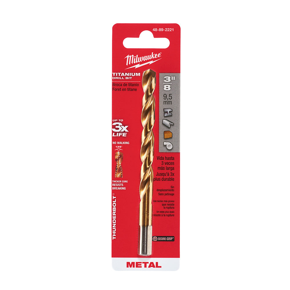 Milwaukee Electric 3/8 Tin Tbweb 135Sp Bit - MLW-48-89-2221 | MFVCanada.com